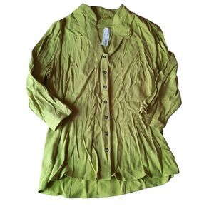 Tianello Lime Green Button-Down Shirt